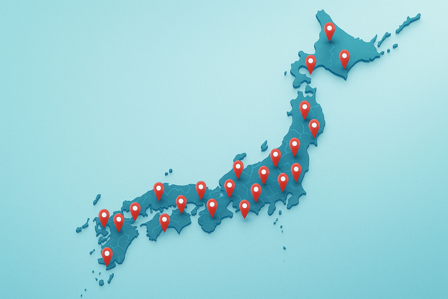 全国のパートナー企業分布図